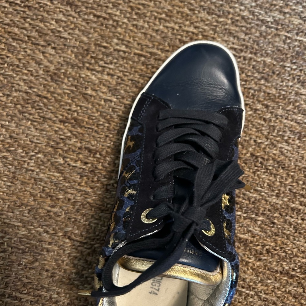 Zadig & Voltaire Gold and Black Sneakers - Picture 5 of 9